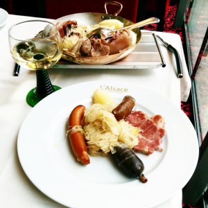 choucroute royale brasserie l'Alsace Champs ELysées