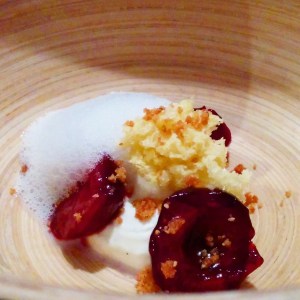 dessert cerise la Ribaudière