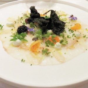 carpaccio de lotte la Ribaudière