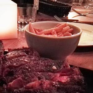 côte de boeuf canard et champagne